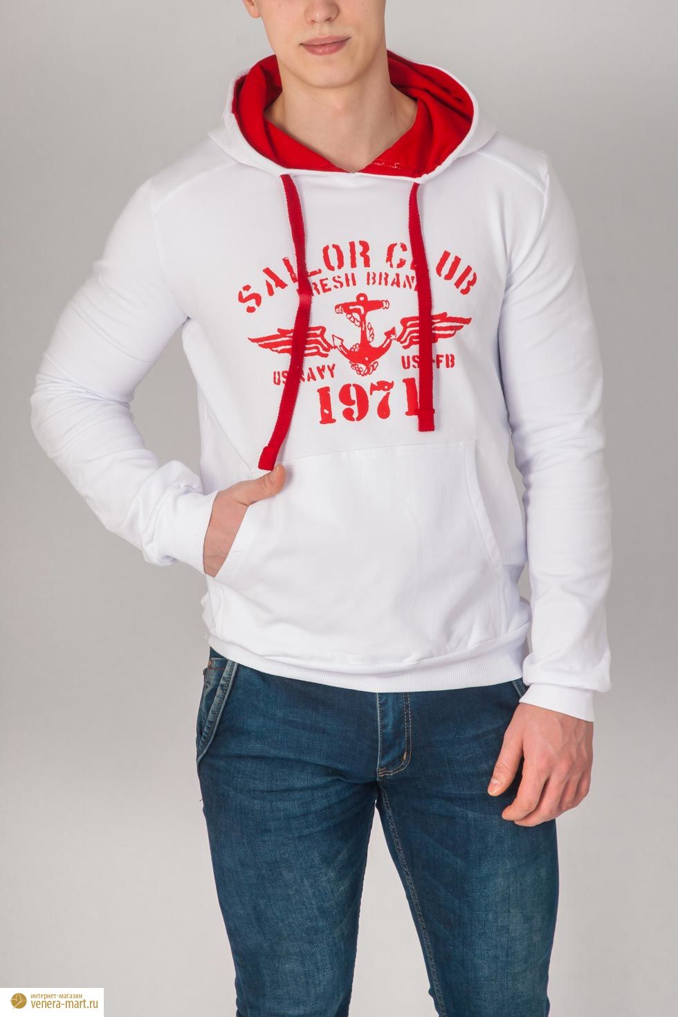 Анорак мужской "Sailor Club" с капюшоном