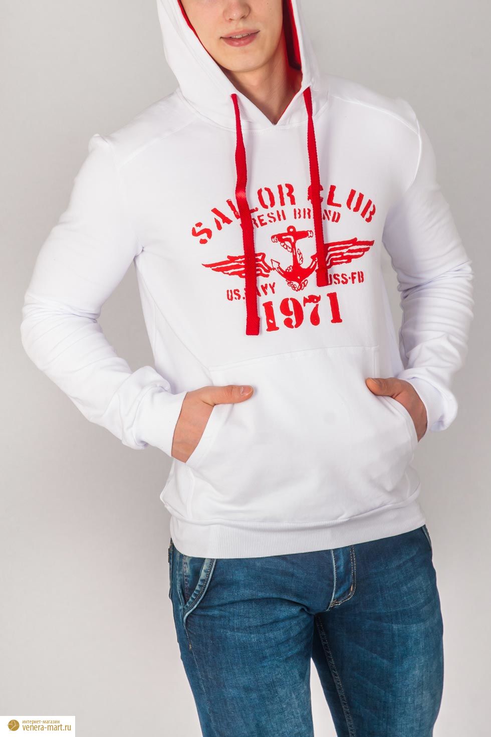 Анорак мужской "Sailor Club" с капюшоном