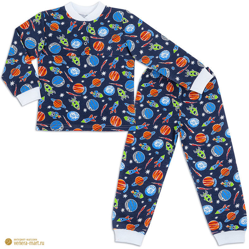 Пижама для мальчика с манжетами