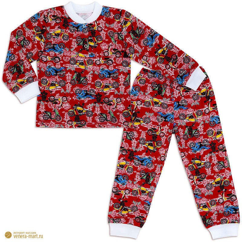 Пижама для мальчика с манжетами