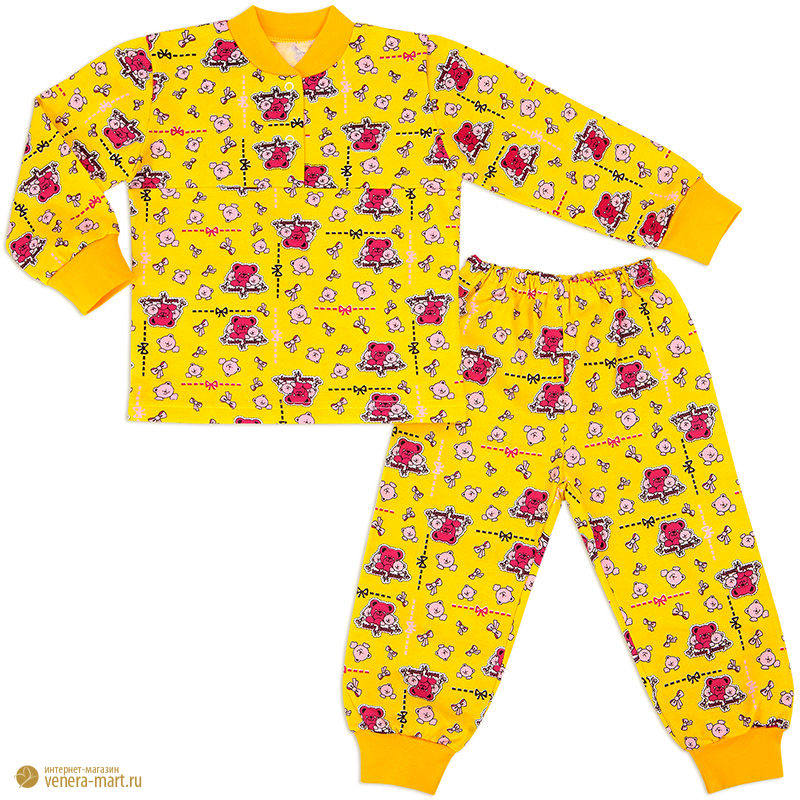 Пижама для девочки с манжетами "Рыбочка"